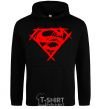 Men`s hoodie Shaded Superman logo black фото