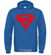 Men`s hoodie Shaded Superman logo royal фото