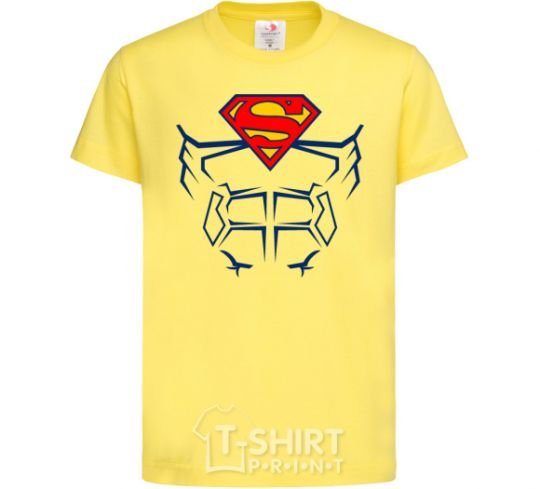 Kids T-shirt Superman Press cornsilk фото