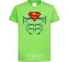 Kids T-shirt Superman Press orchid-green фото
