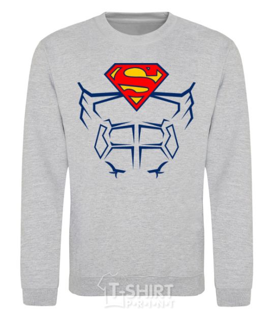 Sweatshirt Superman Press sport-grey фото