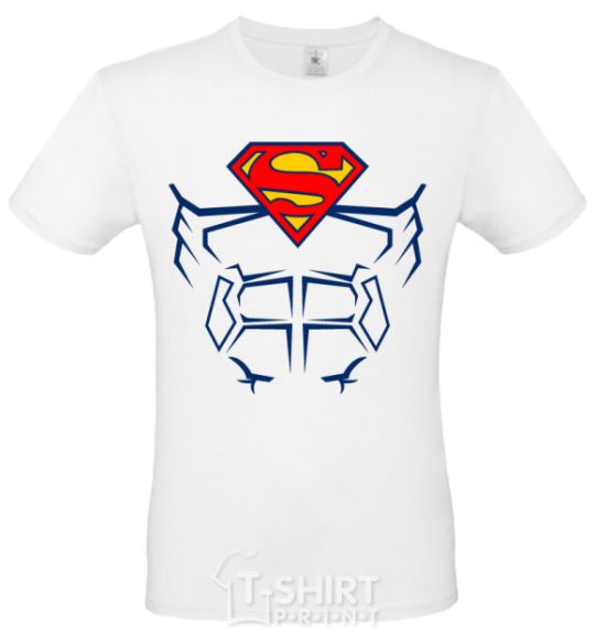 Men's T-Shirt Superman Press White фото