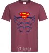 Men's T-Shirt Superman Press burgundy фото