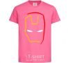 Kids T-shirt Iron Man's mask is minimal heliconia фото