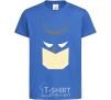 Kids T-shirt Batman minimal royal-blue фото