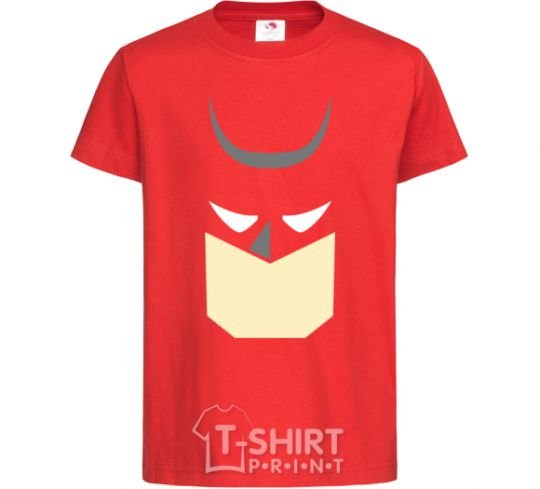 Kids T-shirt Batman minimal red фото