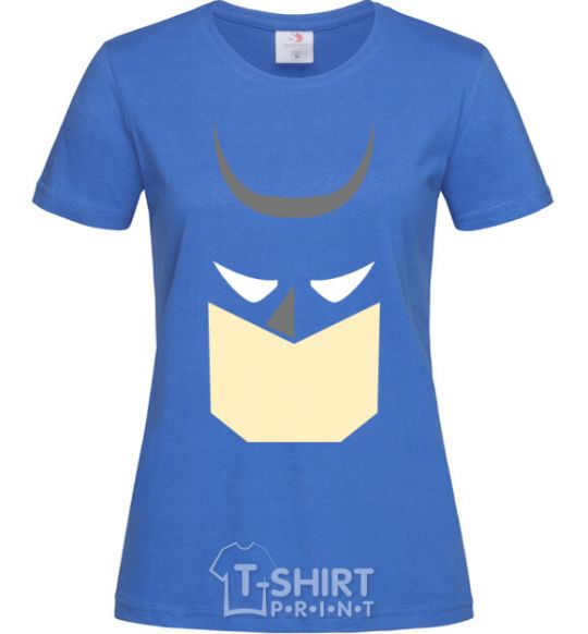 Women's T-shirt Batman minimal royal-blue фото