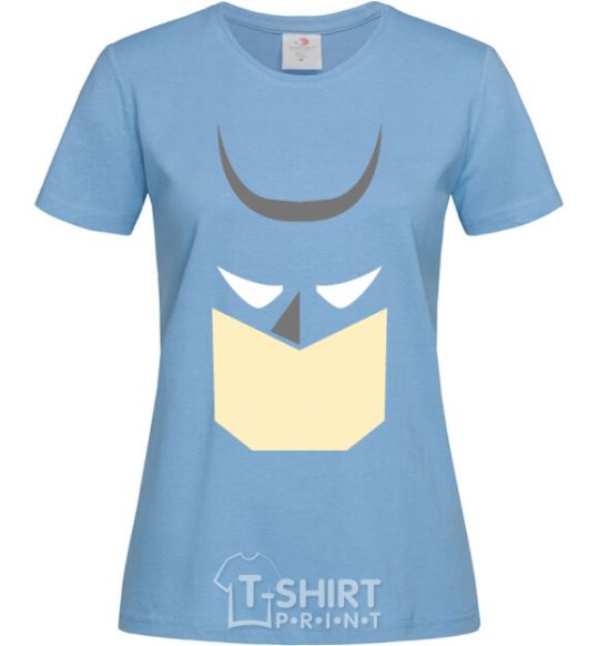 Women's T-shirt Batman minimal sky-blue фото
