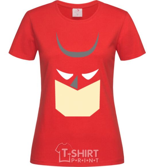 Women's T-shirt Batman minimal red фото