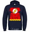 Men`s hoodie Flash costume V.1 navy-blue фото