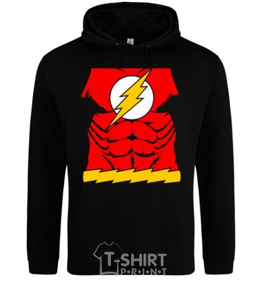 Men`s hoodie Flash costume V.1 black фото