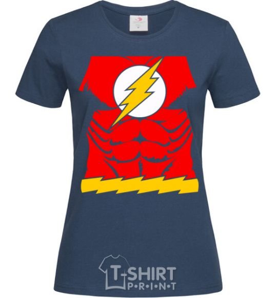 Women's T-shirt Flash costume V.1 navy-blue фото