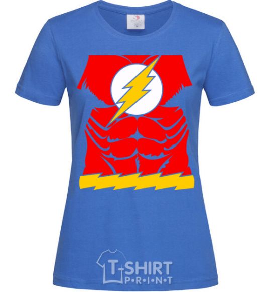 Women's T-shirt Flash costume V.1 royal-blue фото