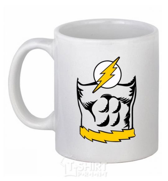 Ceramic mug Flash costume White фото