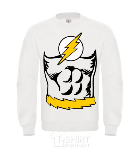 Sweatshirt Flash costume White фото