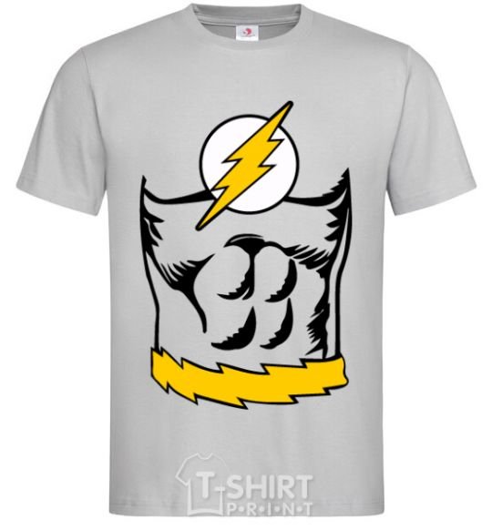 Men's T-Shirt Flash costume grey фото