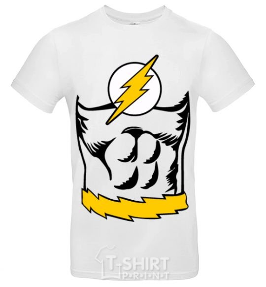 Men's T-Shirt Flash costume White фото