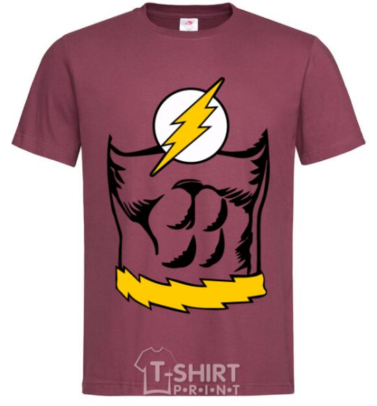 Men's T-Shirt Flash costume burgundy фото