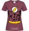 Женская футболка Flash costume Бордовый фото