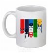 Ceramic mug Superheroes White фото