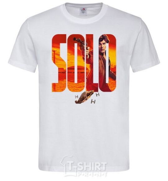 Мужская футболка Solo Star Wars story Белый фото