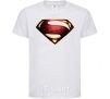 Kids T-shirt Superman full color logo White фото