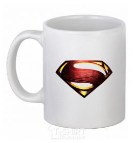 Ceramic mug Superman full color logo White фото