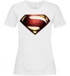 Women's T-shirt Superman full color logo White фото