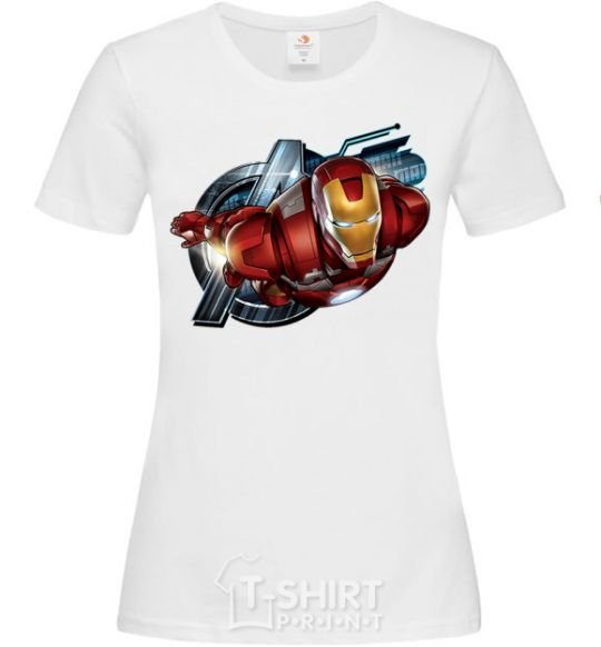 Women's T-shirt Avengers Iron man White фото