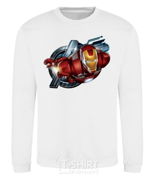 Sweatshirt Avengers Iron man White фото