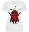 Women's T-shirt Deadpool minion White фото