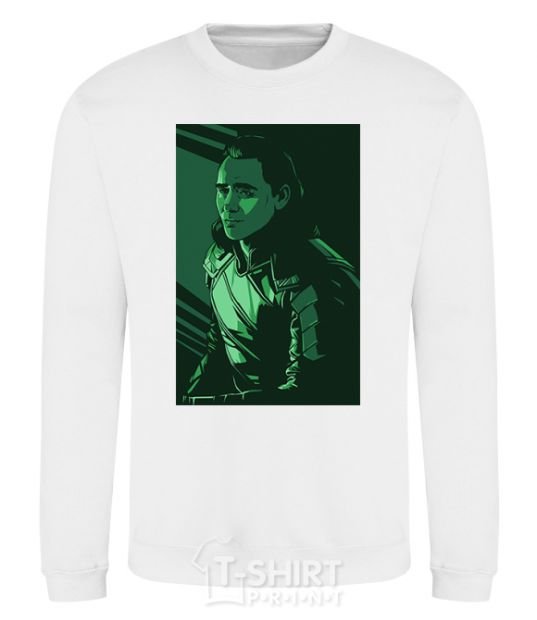 Sweatshirt Loki geometry White фото