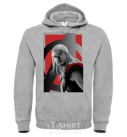 Men`s hoodie Avengers Thor sport-grey фото