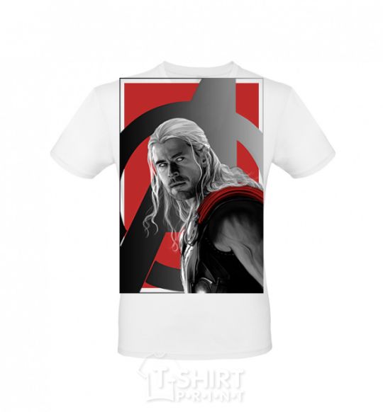 Men's T-Shirt Avengers Thor White фото