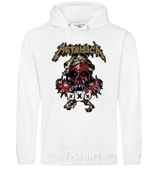 Men`s hoodie Metallica XXX White фото