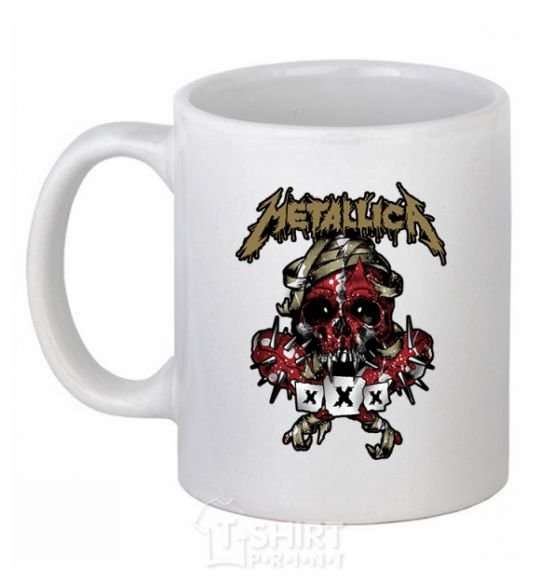 Ceramic mug Metallica XXX White фото