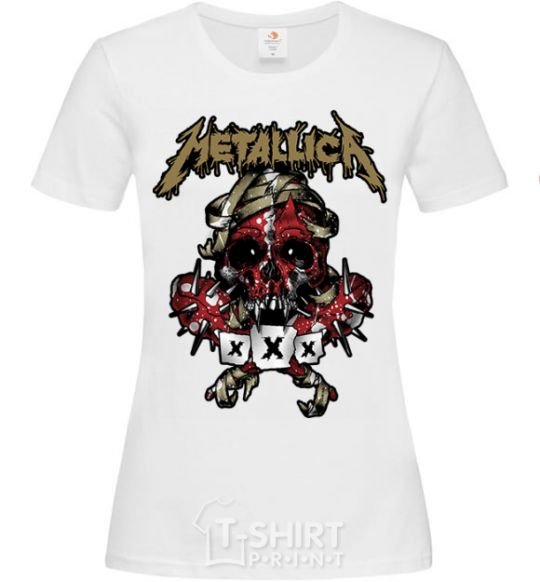 Women's T-shirt Metallica XXX White фото