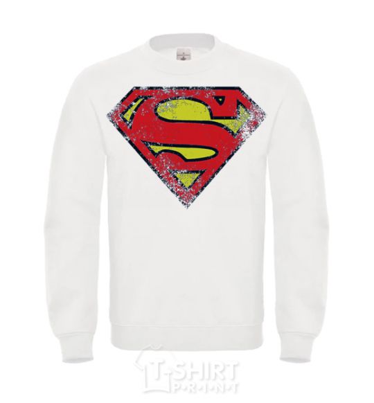 Sweatshirt Broken logo Superman White фото