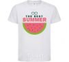Kids T-shirt The best summer White фото