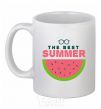 Ceramic mug The best summer White фото