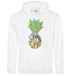 Men`s hoodie Pineapple is summer time White фото