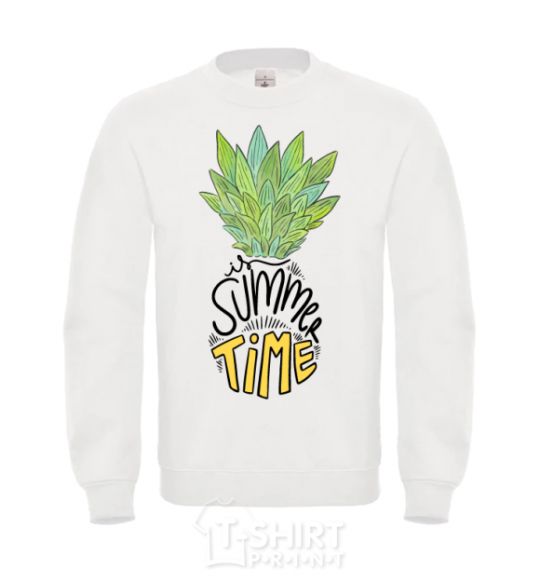 Sweatshirt Pineapple is summer time White фото