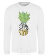 Sweatshirt Pineapple is summer time White фото