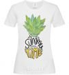 Женская футболка Pineapple is summer time Белый фото