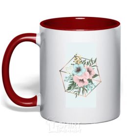 Mug with a colored handle