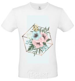 Men's T-Shirt Unique flowers White фото