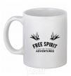 Чашка керамическая Free spirit Белый фото