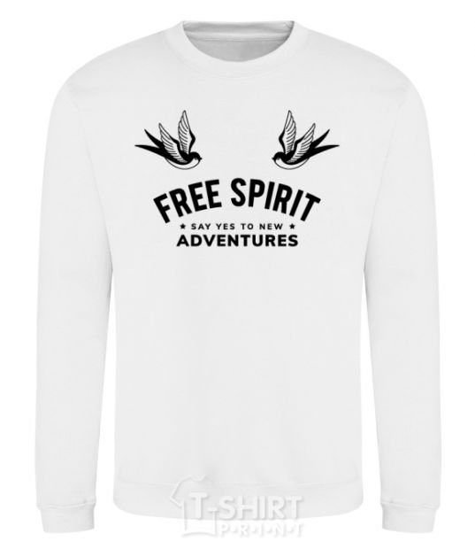 Свитшот Free spirit Белый фото