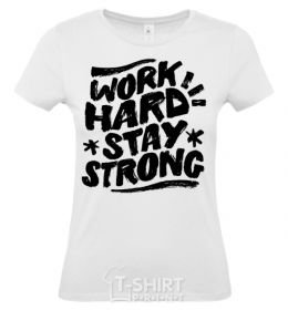 Women's T-shirt It's my work out i can cry if i want to White фото
