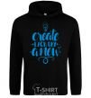 Men`s hoodie Create each day a new black фото